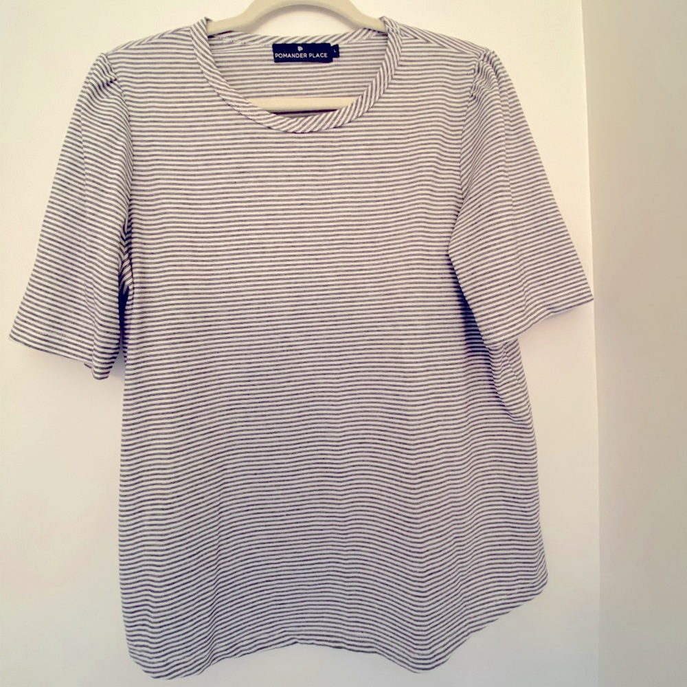 Pomander Place/Tuckernuck Striped T-Shirt - large